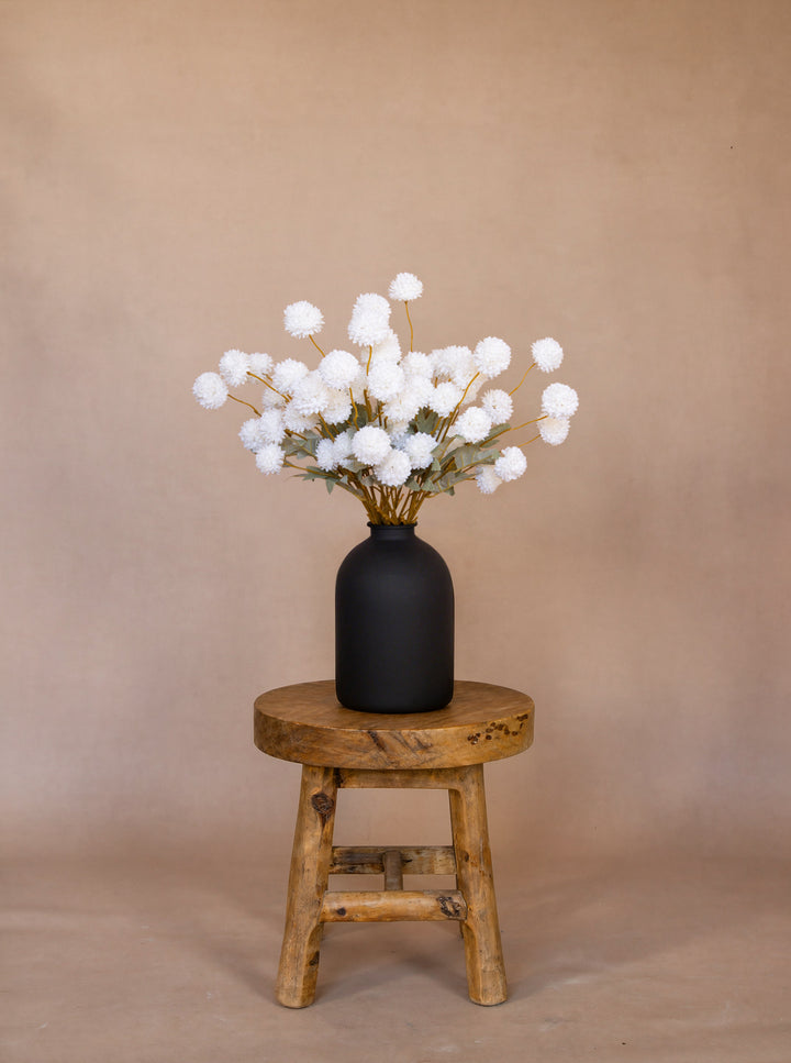 Zijden Kiku Bloemen - Wit (10 Stengels)