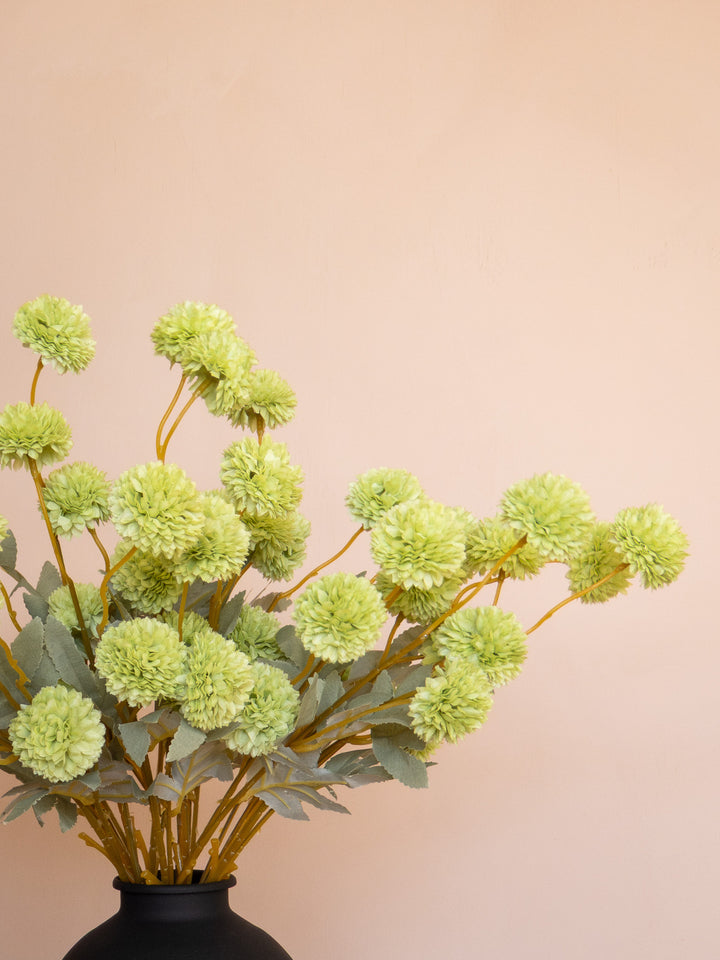 Zijden Kiku Bloemen - Groen (10 Stengels)