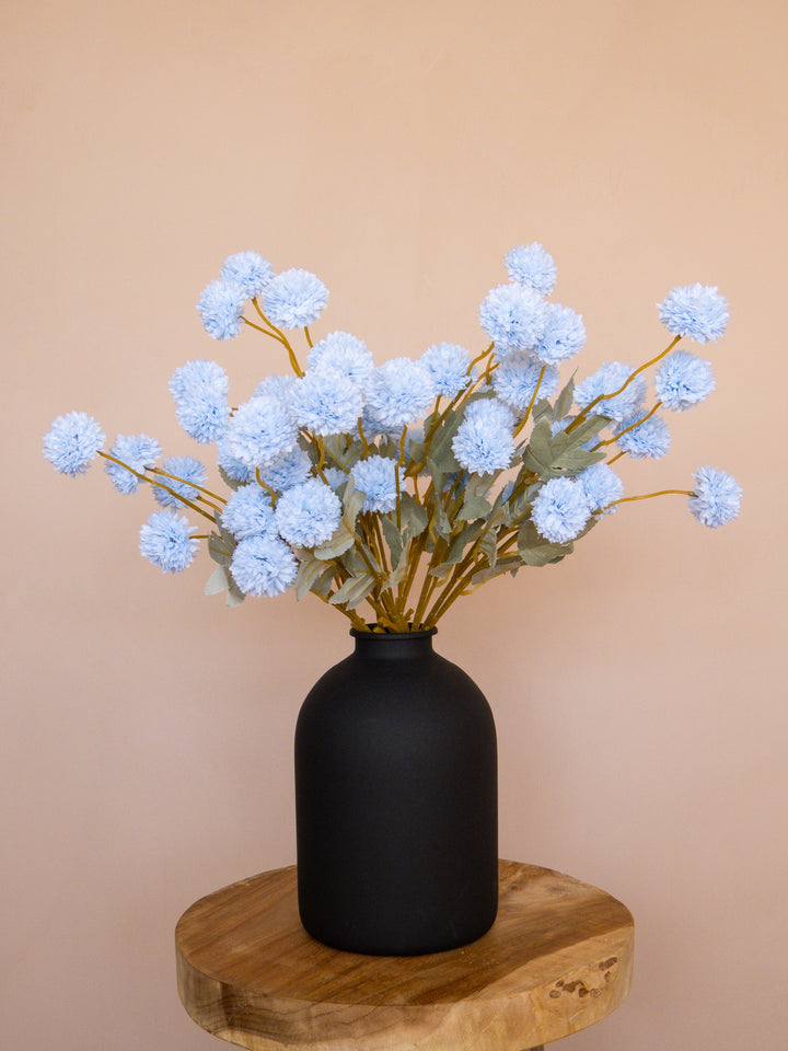 Zijden Kiku Bloemen - Lichtblauw (10 Stengels)