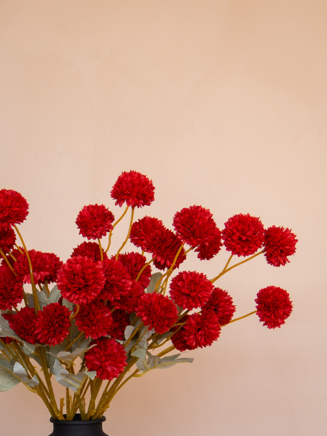 Zijden Kiku Bloemen - Rood (10 Stengels)