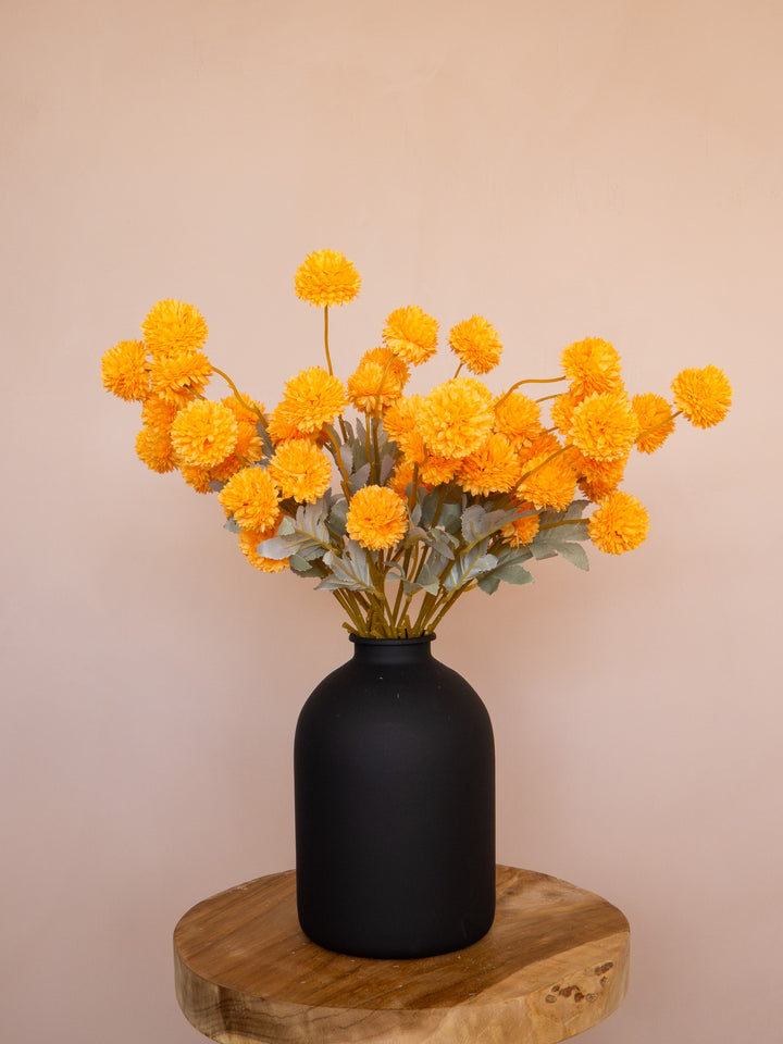 Zijden Kiku Bloemen - Oranje (10 Stengels)