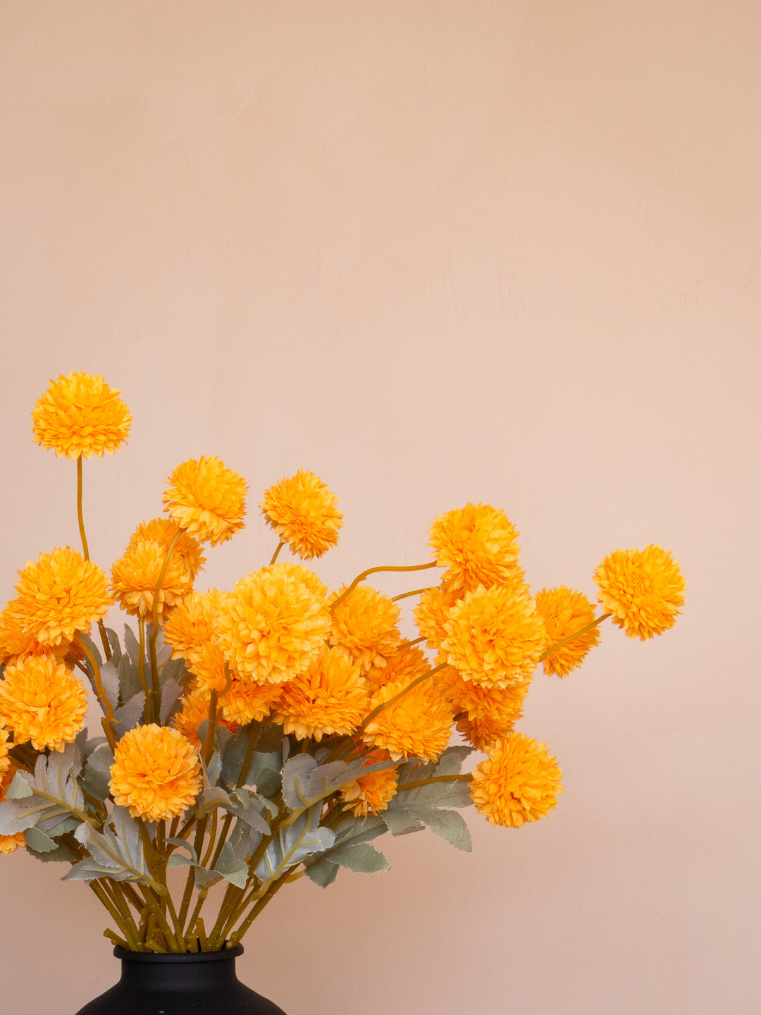 Zijden Kiku Bloemen - Oranje (10 Stengels)