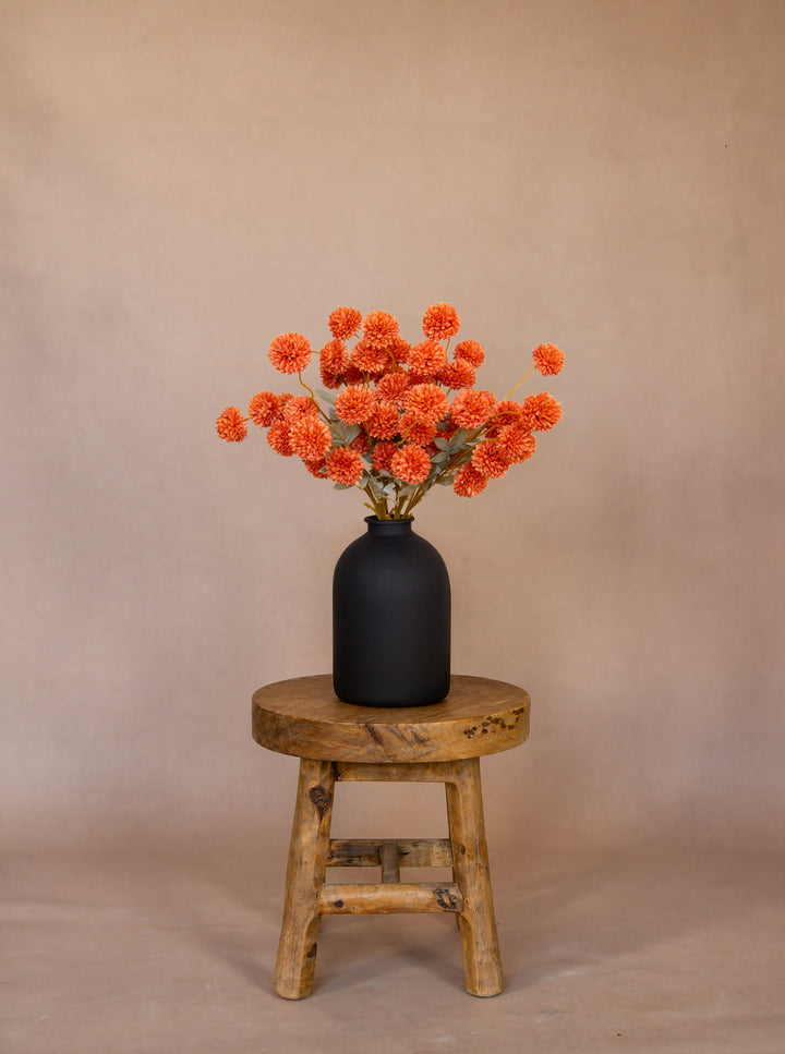 Zijden Kiku Bloemen - Terracotta rood (10 Stengels)