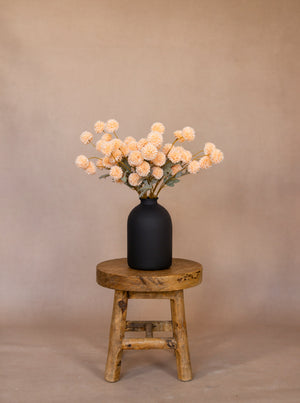 Zijden Kiku Bloemen - Beige (10 Stengels)