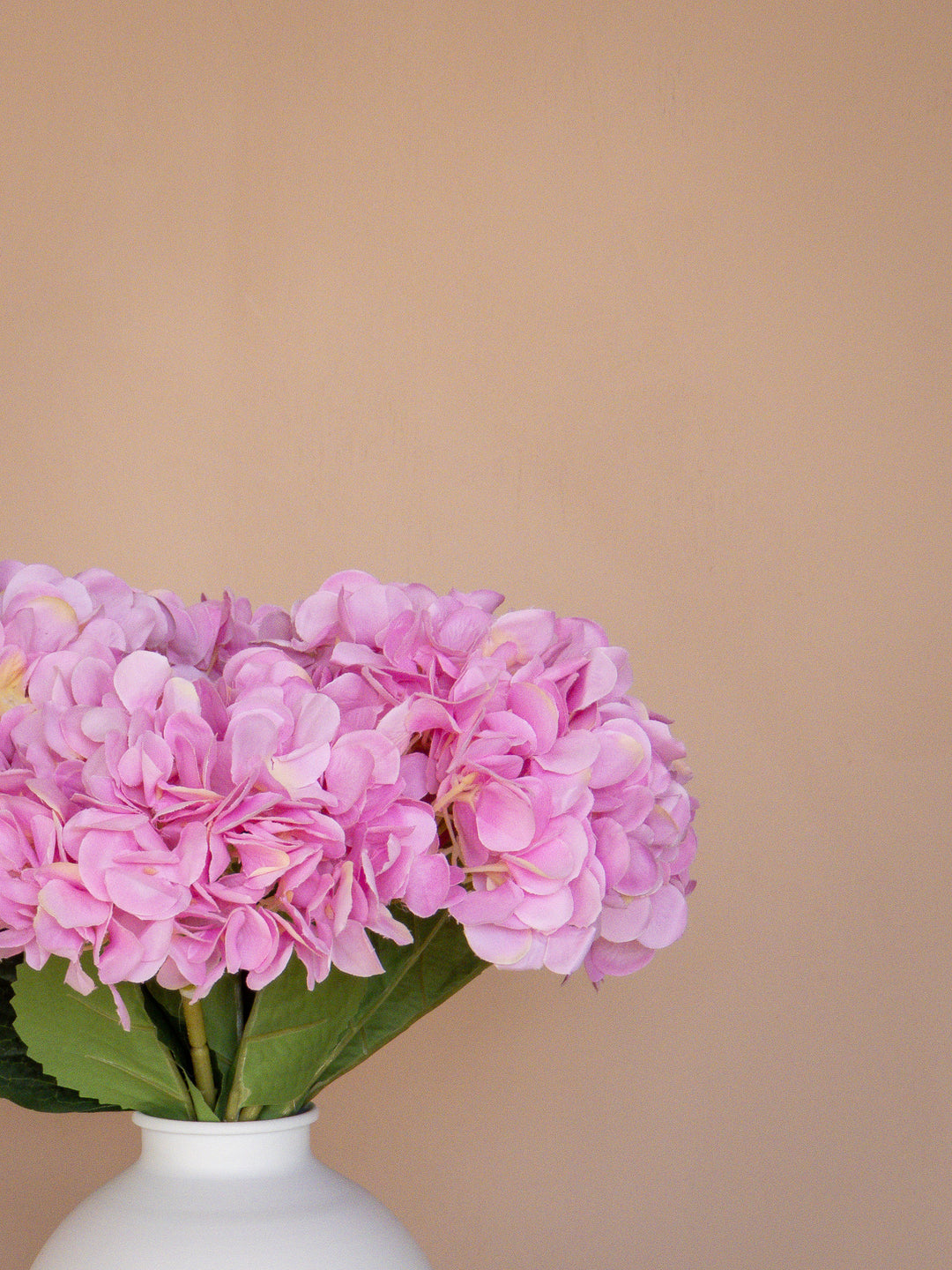 Zijden Hortensia's - Roze (5 Stengels)
