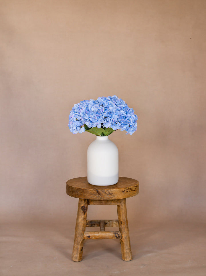 Zijden Hortensia's - Blauw (5 Stengels)